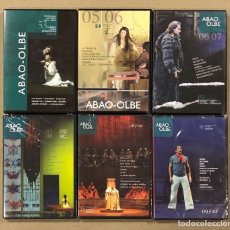 Vídeos y DVD Musicales: LOTE DE 6 DVDS OPERA ABAO-OLBE DE LA TEMPORADA 53 A LA 58 (2004-2010). NUEVOS