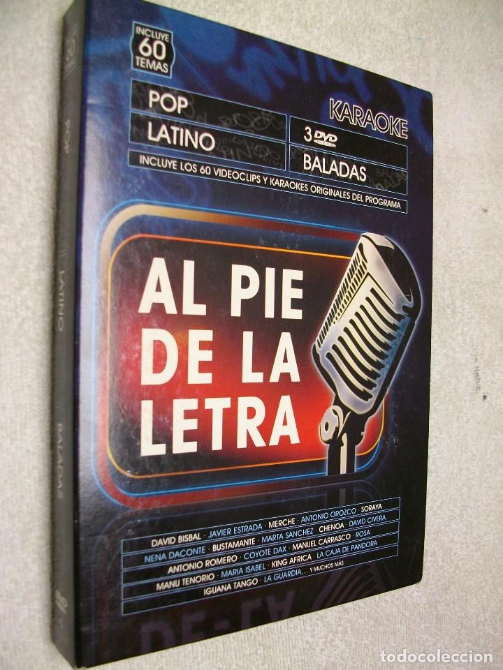 V&iacute;deos y DVD Musicales: AL PIE DE LA LETRA KARAOKE 3 DVD