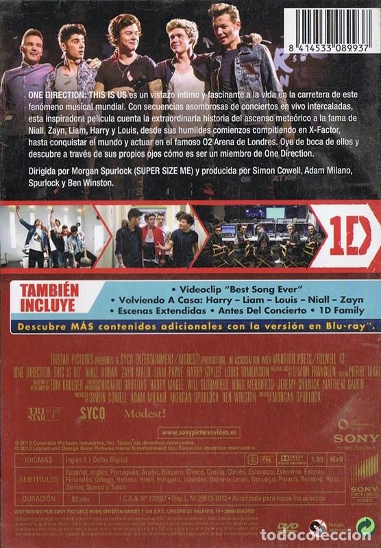 V&iacute;deos y DVD musicales: 1D ONE DIRECTION THIS IS US - Foto 2