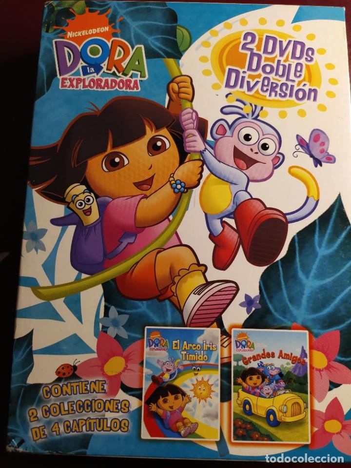 V&iacute;deos e DVD Musicais: 2DVDS Doble diversion Dora Exploradora Arco Iris Timido Grandes Amigos