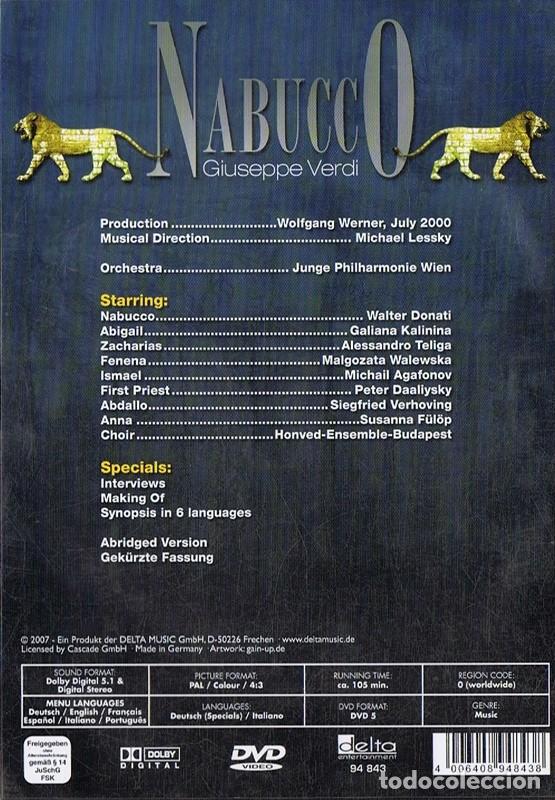 V&iacute;deos y DVD musicales: NABUCCO GIUSEPPE VERDI - Foto 2
