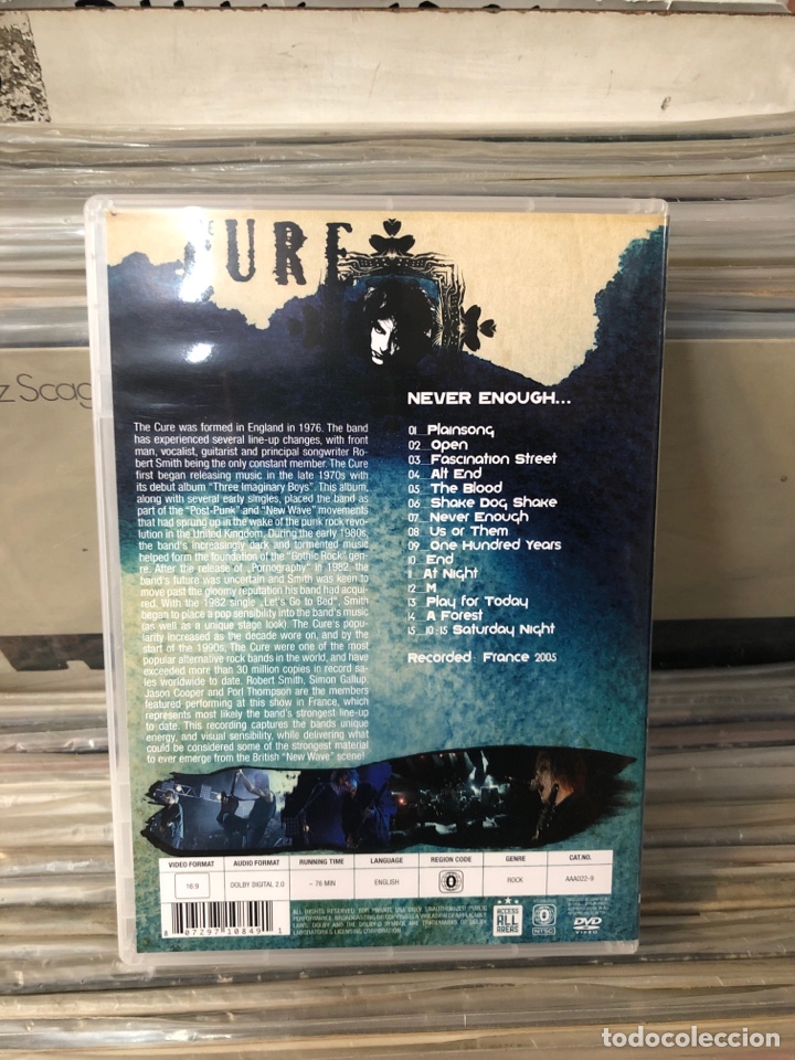 V&iacute;deos y DVD musicales: The cure never enough - Foto 2