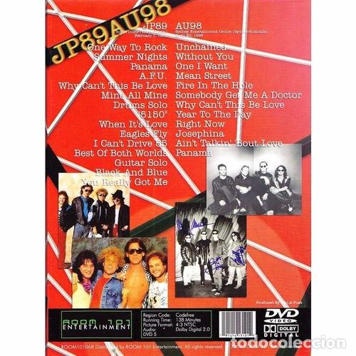 V&iacute;deos y DVD musicales: Van Halen &ndash; JP89AU98 DVD - Foto 1