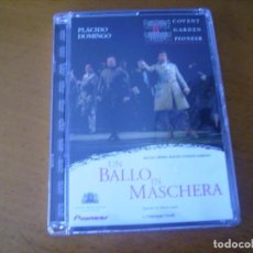 Vídeos y DVD Musicales: DVD - UN BALLO IN MASCHERA - PLACIDO DOMINGO - PRECINTADA MIRAR DESCRIPCION. Lote 295473968