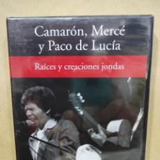Vídeos y DVD Musicales: CAMARÓN, MERCÉ Y PACO DE LUCÍA / RAÍCES Y CREACIONES JONDAS - DVD - RBA 2005, FLAMENCO. Lote 296612678