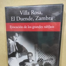 Vídeos y DVD Musicales: VILLA ROSA, EL DUENDE, ZAMBRA / EVOCACIÓN DE LOS GRANDES TABLAOS - DVD - RBA 2005, FLAMENCO. Lote 296613658