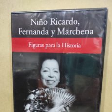Vídeos y DVD Musicales: NIÑO RICARDO, FERNANDA Y MARCHENA / FIGURAS PARA LA HISTORIA - DVD - RBA 2005, FLAMENCO. Lote 296613743
