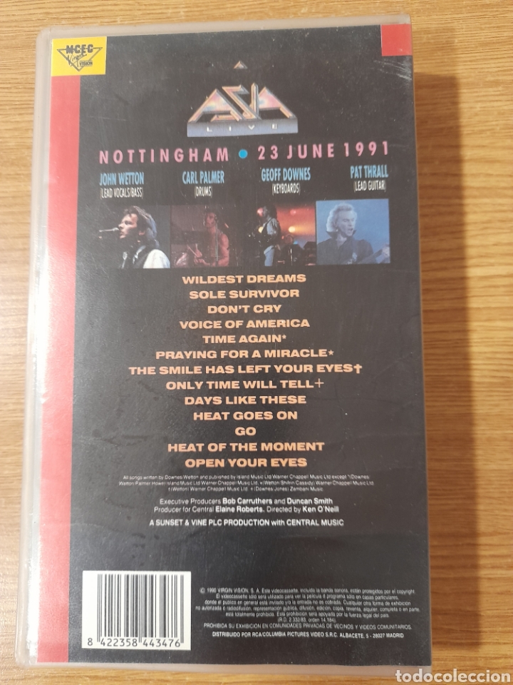 V&iacute;deos y DVD musicales: VHS ASIA LIVE - Foto 2