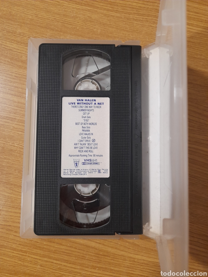 V&iacute;deos y DVD musicales: VHS VAN HALEN LIVE WITHOUT A NET - Foto 3