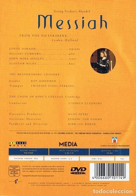 V&iacute;deos y DVD musicales: MESSIAH GEORG FRIDERIC HANDEL - Foto 2