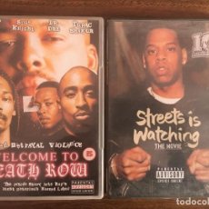 Vídeos y DVD Musicales: PACK DVD HIP HOP- STREETS IS WATCHING, JAY Z + WELCOME TO DEATH ROW, 2 PAC, NOTORIOUS.... Lote 310002273