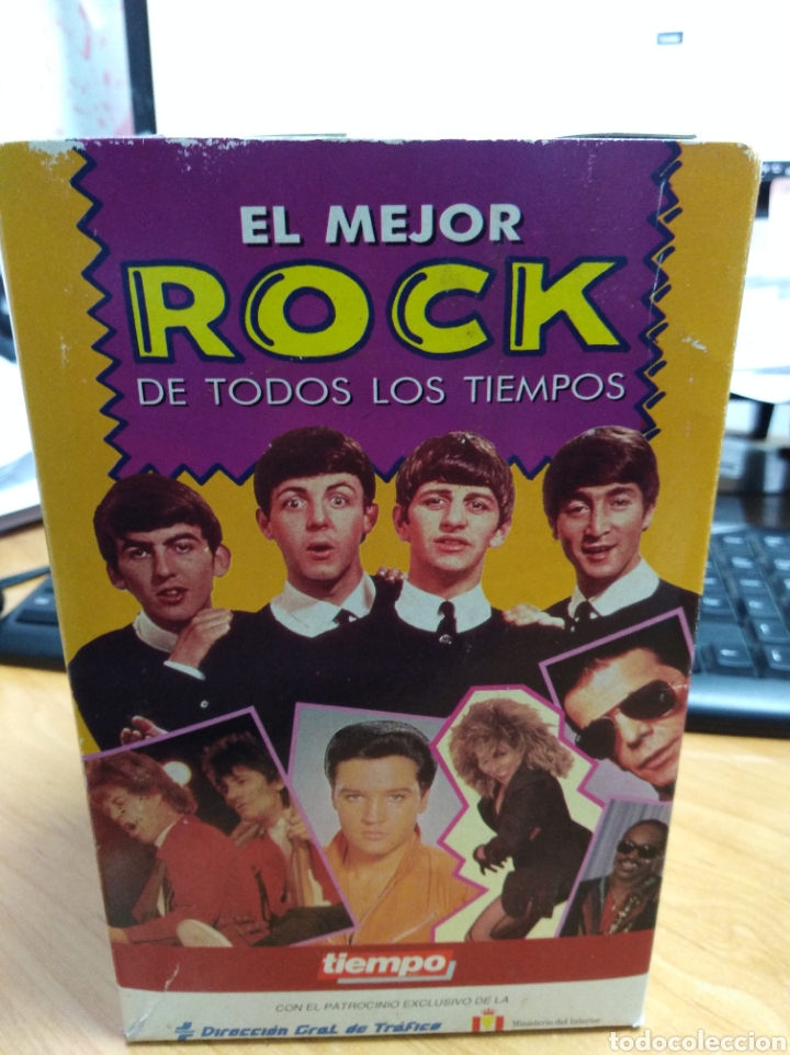 V&iacute;deos e DVD Musicais: El mejor rock de todos los tiempos-pack 4 vhs