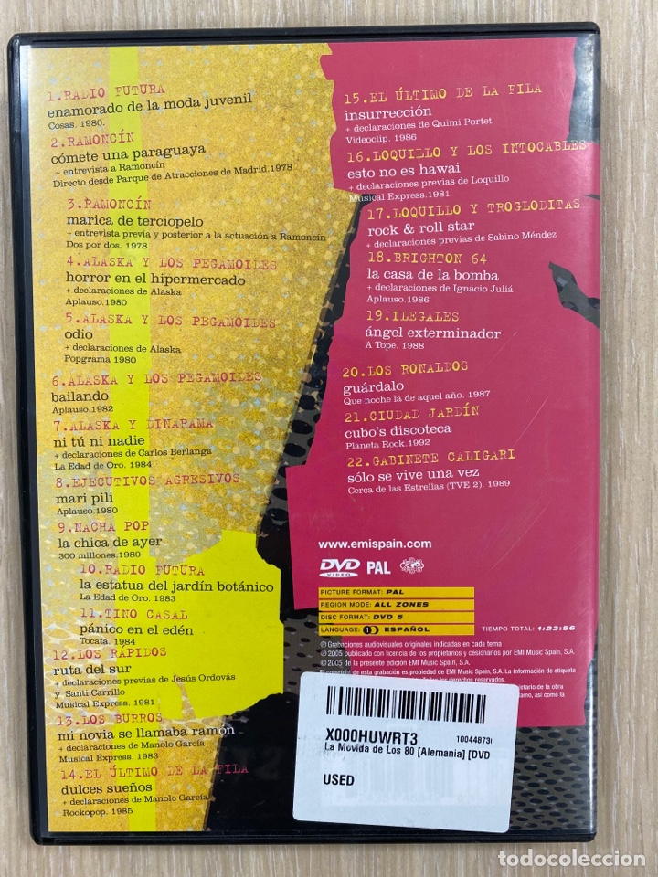 V&iacute;deos y DVD musicales: Dvd LA MOVIDA DE LOS 80&rsquo;s - Foto 2