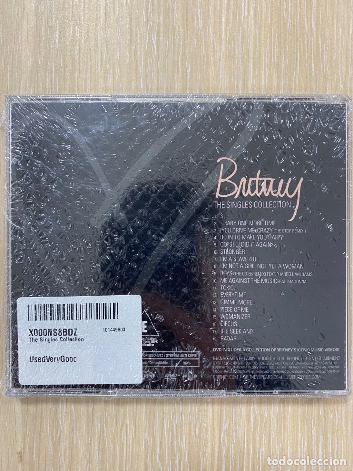 V&iacute;deos y DVD musicales: Britney the singles collection CD + DVD - Foto 2