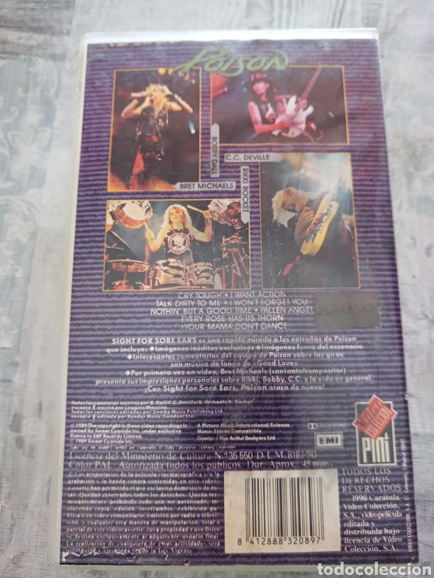 V&iacute;deos y DVD musicales: VHS Poison - Foto 2