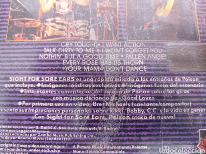 V&iacute;deos y DVD musicales: VHS Poison - Foto 3