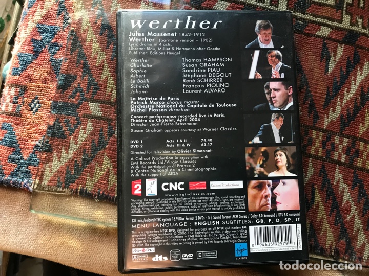 V&iacute;deos y DVD musicales: Wherter. Massenet - Foto 2