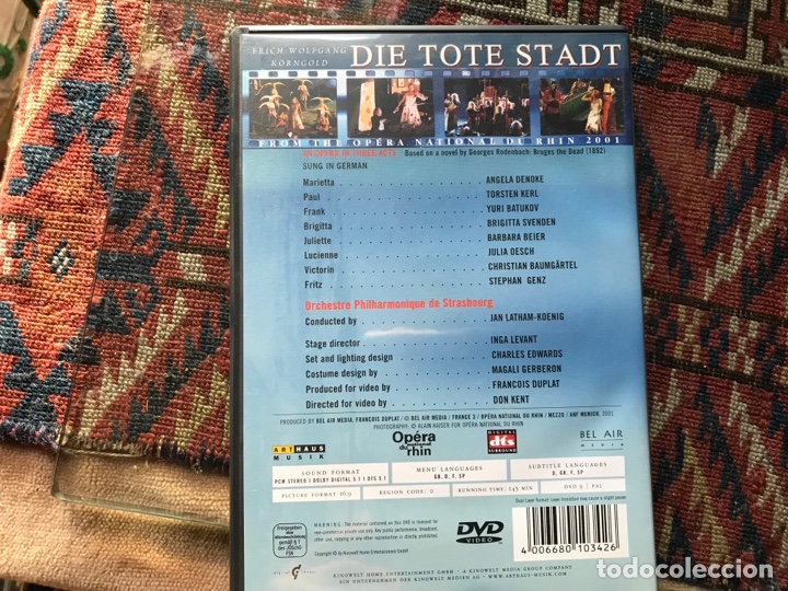 V&iacute;deos y DVD musicales: Die Tote Stadt - Foto 2