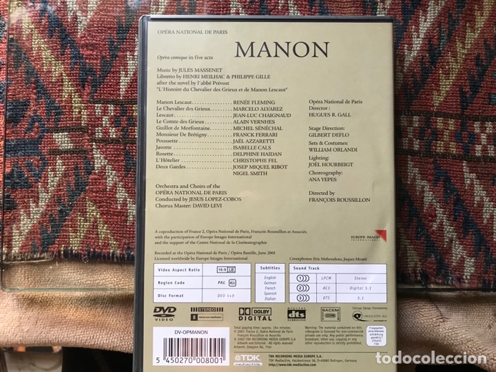 V&iacute;deos y DVD musicales: Manon. Jules Massenet - Foto 2