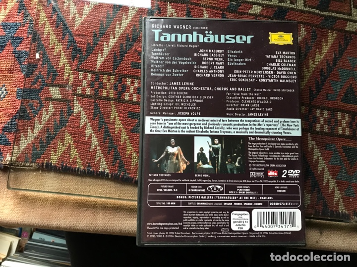 V&iacute;deos y DVD musicales: Tannhauser. Wagner - Foto 2