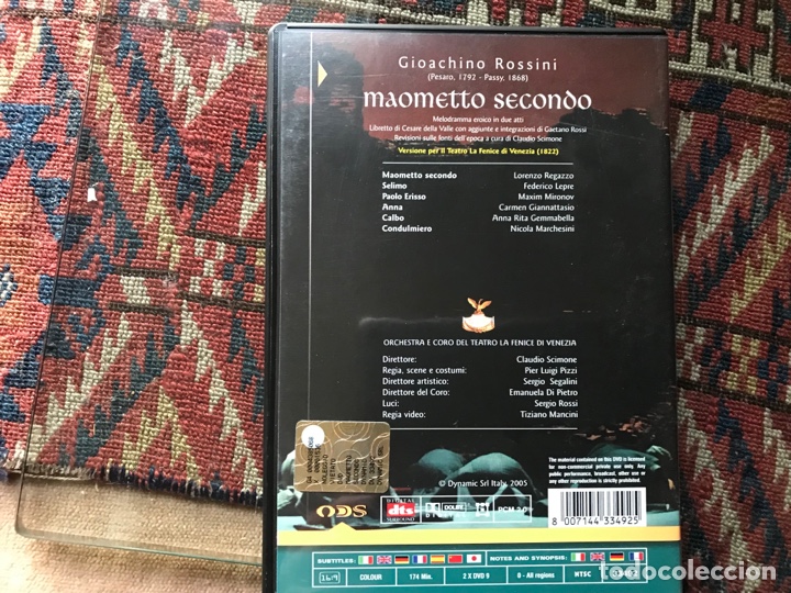 V&iacute;deos y DVD musicales: Rossini. Maonetto Secondo - Foto 2