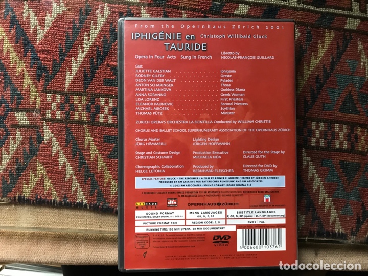 V&iacute;deos y DVD musicales: Gluck. Iphigenie a Tauride - Foto 2