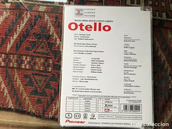 V&iacute;deos y DVD musicales: Verdi. Otello - Foto 2