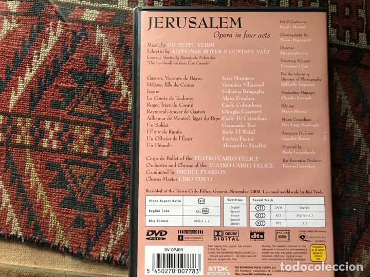 V&iacute;deos y DVD musicales: Verdi. Jerusalem - Foto 2