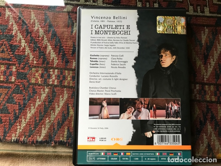 V&iacute;deos y DVD musicales: Bellini. I Capuleti e i Montecchi - Foto 2