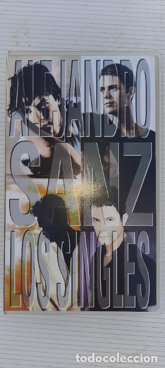 V&iacute;deos y DVD musicales: ALEJANDRO SANZ,LOS SINGLES,VHS - Foto 1