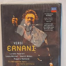 Vidéos y DVD Musicaux: ERNANI (VERDI) / PAVAROTTI-MITCHELL-MILNES-RAIMONDI / JAMES LEVINE / DVD - DECCA - PRECINTADO.. Lote 328109073