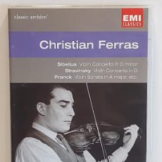 Vídeos y DVD Musicales: CHRISTIAN FERRAS / CLASSIC ARCHIVE / DVD - EMI CLASSICS / IMPECABLE.