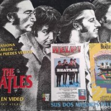 Vídeos y DVD Musicales: THE BEATLES MAGICAL MYSTERY TOUR Y HELP ! 2 VIDEO VHS EN VERSION SUBTITULADA. Lote 342047463