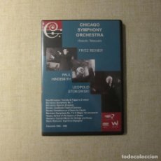 Vídeos y DVD Musicales: CHICAGO SYMPHONY ORCHESTRA. HISTORIC TELECASTS - FRITZ REINER, PAUL HINDEMITH Y LEOPOLD STOKOWSKI. Lote 349930724