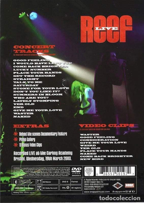 V&iacute;deos y DVD musicales: REEF &uml;LIVE&uml; - Foto 3