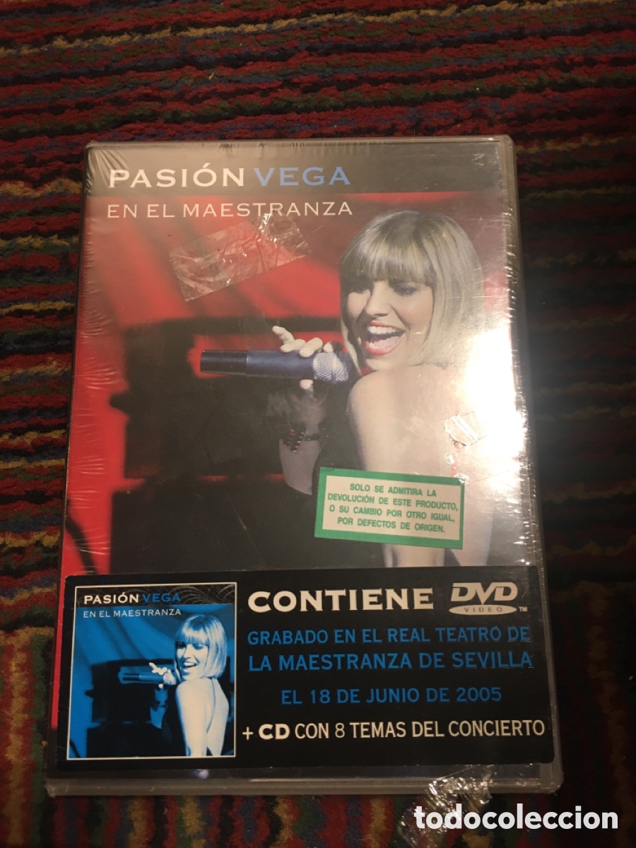 Musikvideos und DVDs: Pasi&oacute;n Vega en el Maestranza CD + DVD Nuevo y precintado