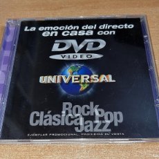 Vídeos y DVD Musicales: U2 THE CURE RAMMSTEIN BJORK BON JOVI STING DVD PROMO UNIVERSAL 2002 ESPAÑA NO CD 23 TEMAS. Lote 365782671