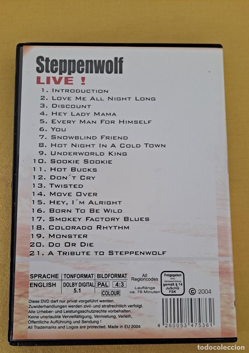 V&iacute;deos y DVD musicales: STEPPENWOLF - LIVE! - DVD, 2004 - Foto 4