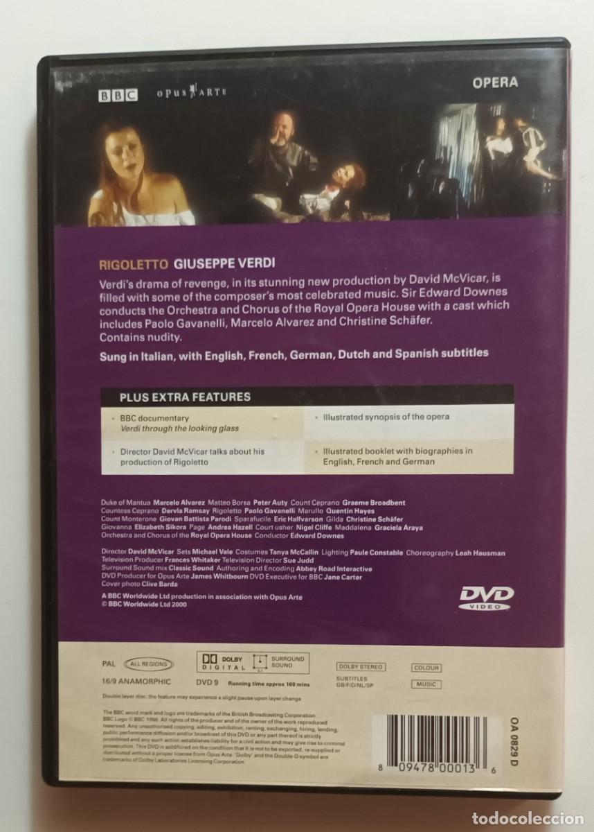 V&iacute;deos y DVD musicales: DVD - RIGOLETTO - GIUSEPPE VERDI - BBC - Foto 2