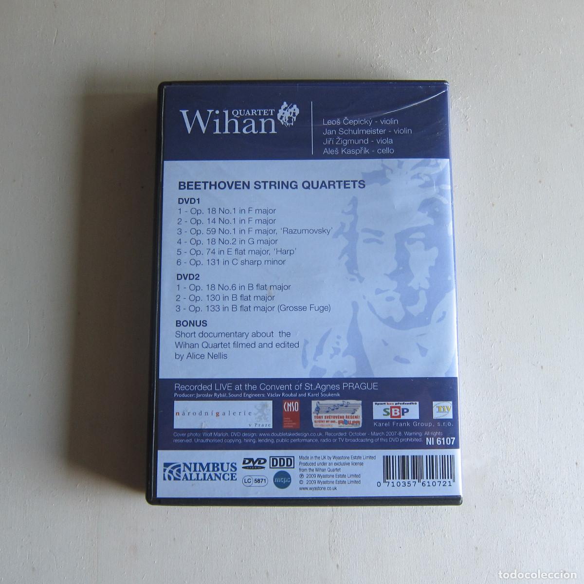 V&iacute;deos y DVD musicales: BEETHOVEN STRING QUARTETS LIVE - WIHAN QUARTET - DVD - Foto 2