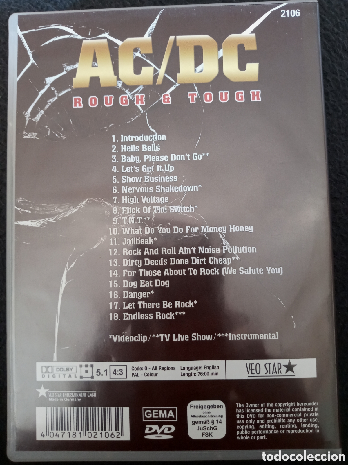 V&iacute;deos y DVD musicales: AC/DC..Rough & Tough ..DVD - Foto 2