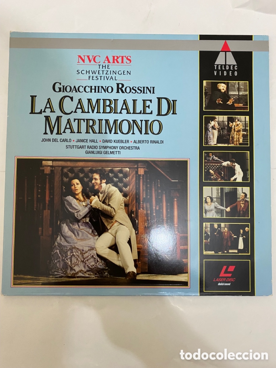 Musikvideos und DVDs: LA CAMBIALE DI MATRIMONIO-ROSSINI-LASER DISC-EXCELENTE ESTADO