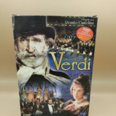 Vídeos y DVD Musicales: COLECCIÓN LA VIDA DE VERDI DIRIGIDA POR RENATO CASTELLANO, NUEVO. Lote 374230914