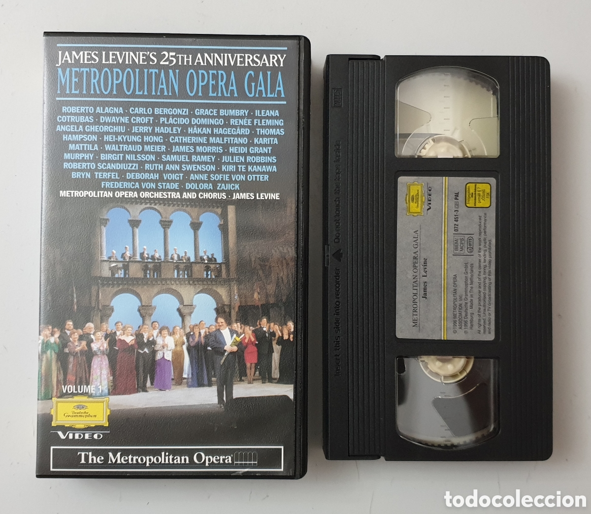 Video e DVD Musicali: VHS JAMES LEVINE'S 25th ANNIVERSARY METROPOLITAN OPERA GALA Holand, 1996