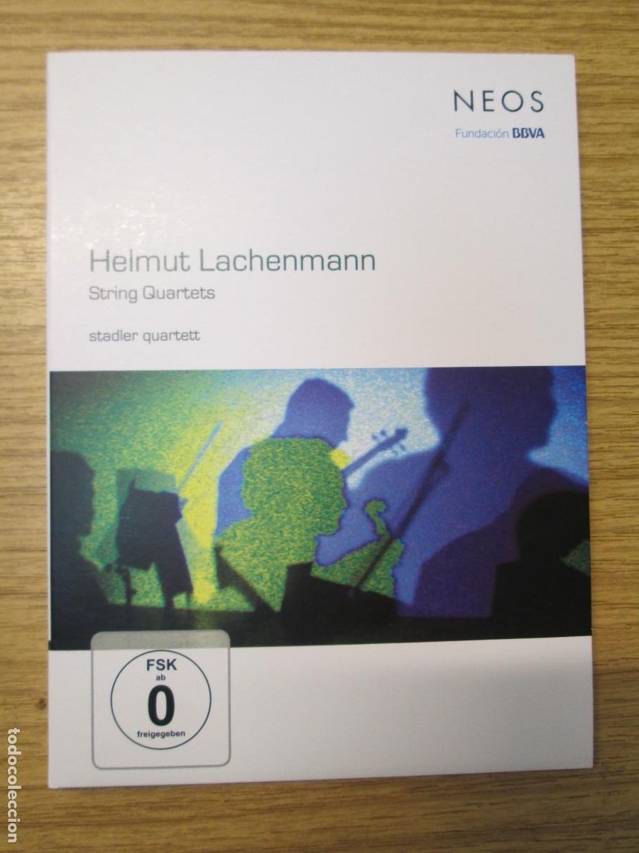 V&iacute;deos y DVD musicales: HELMUT LACHENMANN. STRING QUARTETS. NEOS. FUNDACION BBVA. 2016. - Foto 2