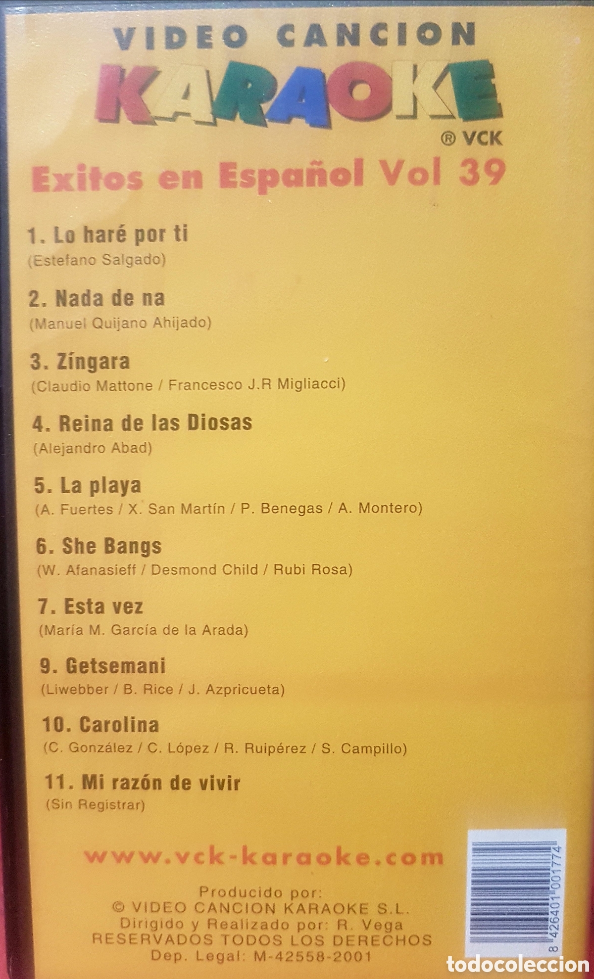 V&iacute;deos y DVD musicales: VHS karaoke. En espa&ntilde;ol - Foto 2