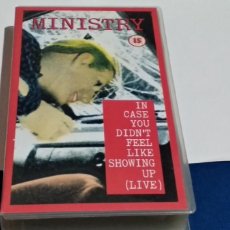 Video e DVD Musicali: MINISTRY – IN CASE YOU DIDN'T FEEL LIKE SHOWING UP (LIVE) VHS 1990 WARNER - ROCK INDUSTRIAL