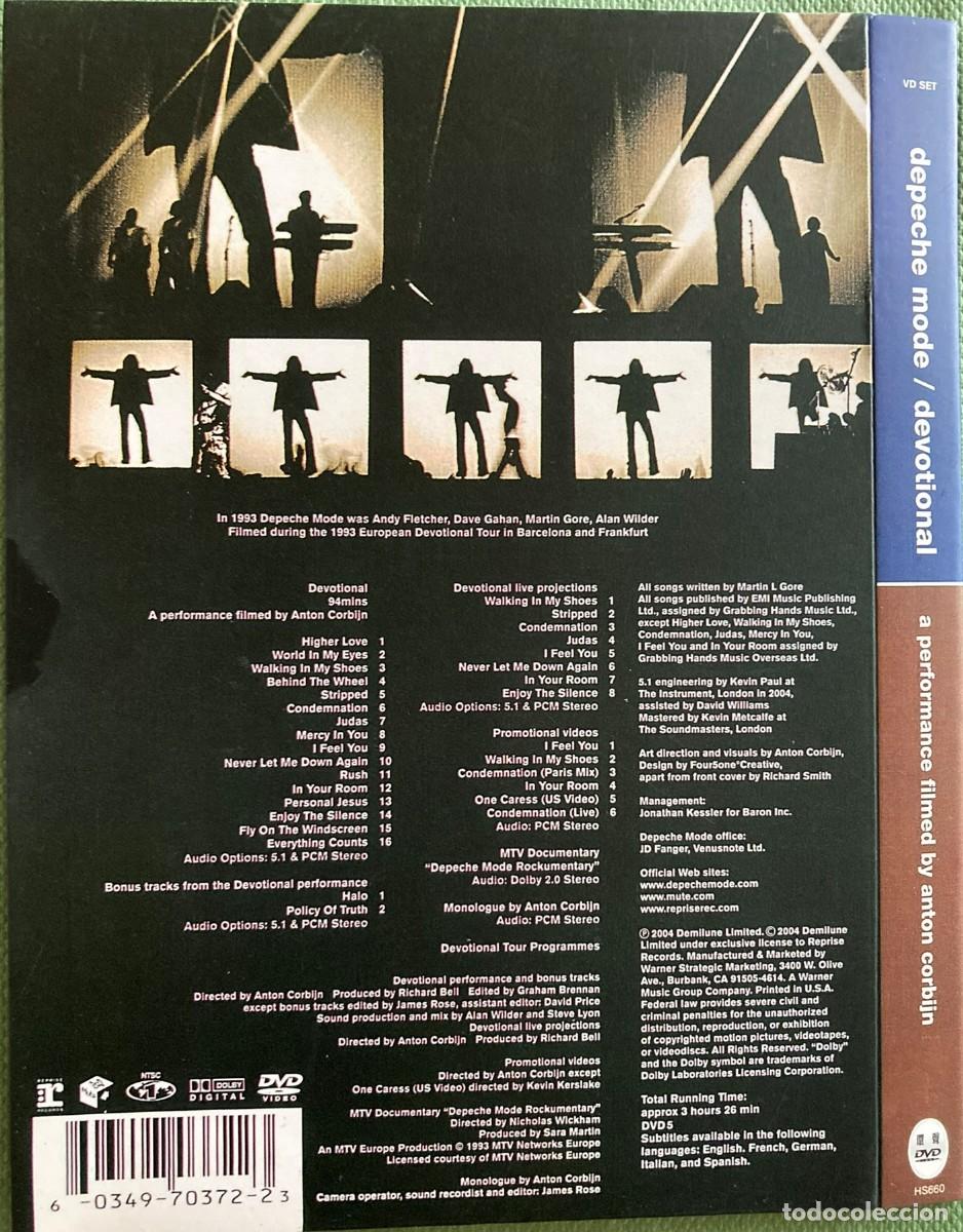 V&iacute;deos y DVD musicales: DEPECHE MODE - DVD EDICI&Oacute;N CHINA - DEVOTIONAL (2004) - Foto 3