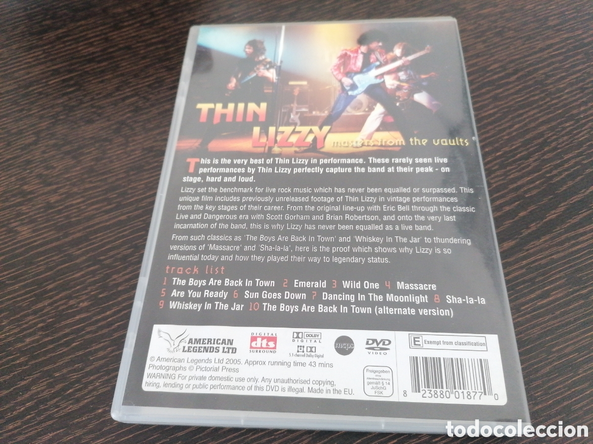 V&iacute;deos y DVD musicales: Thin Lizzy - Masters from the vault DVD - Foto 2