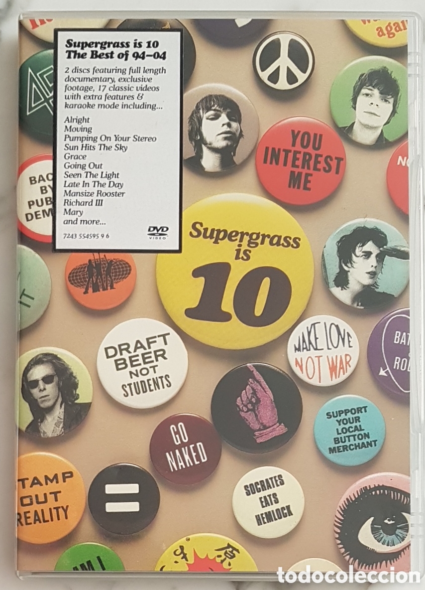 Vid&eacute;os y DVD Musicaux: 2 DVD SUPERGRASS IS 10 . ROCK UK , BRIT POP ROCK ALTERNATIVO